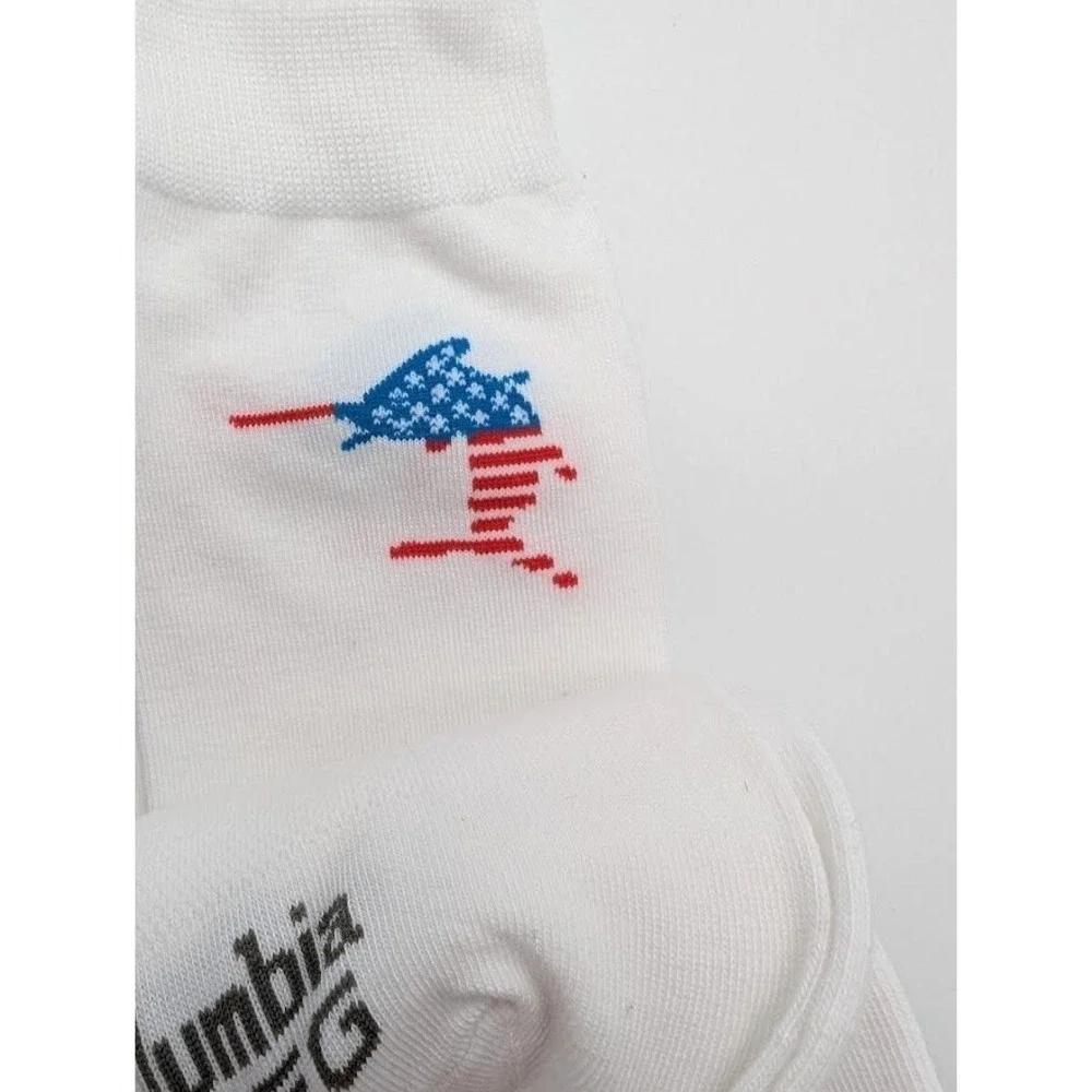 3 Pair Columbia PFG Crew Socks‎ Men's Size 6-12 Fishing Outdoor Hiking USA NEW